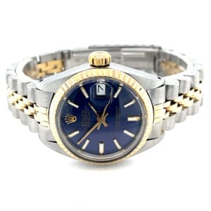 Rolex jubilee 26 blauw fluted