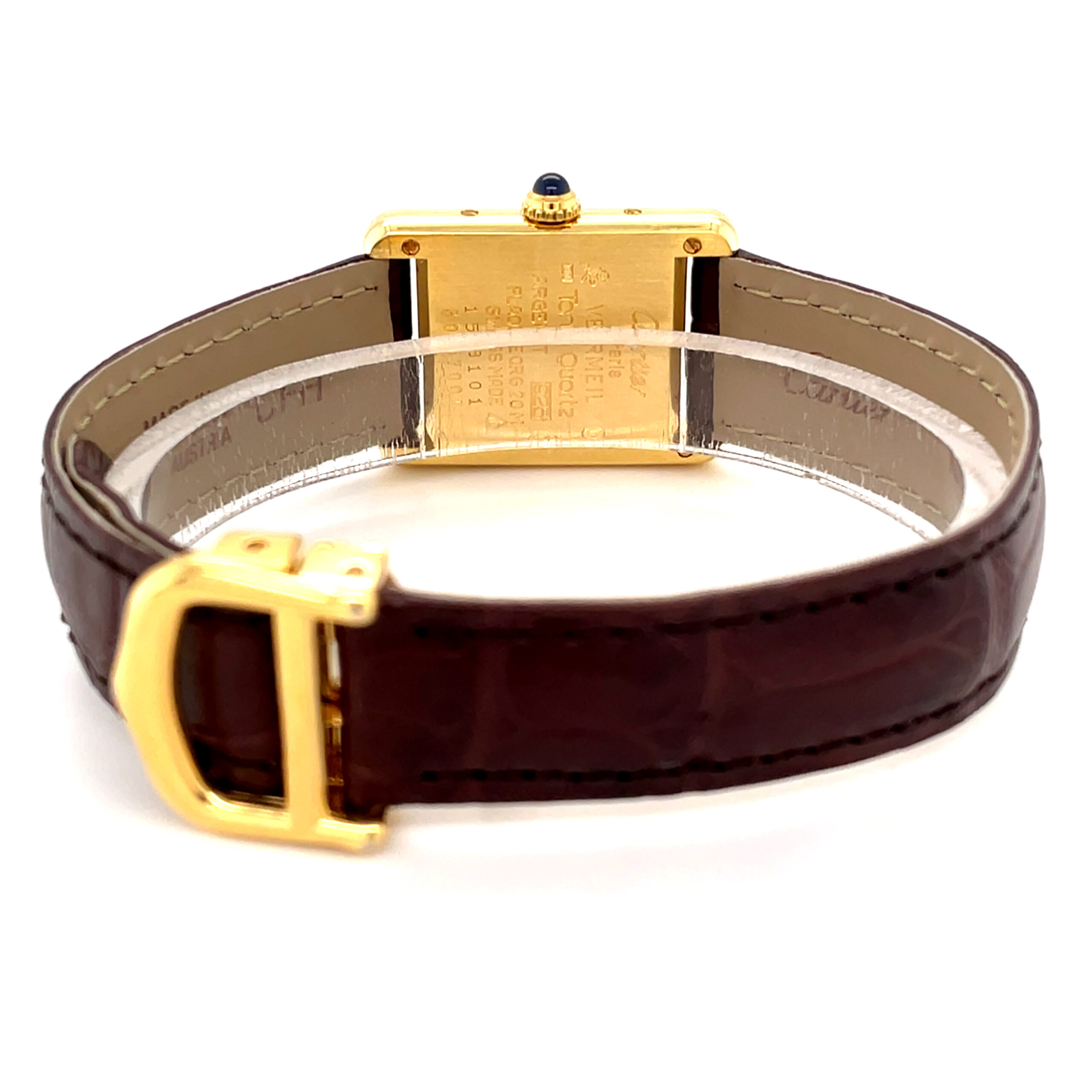 cartier tank vermeil sm