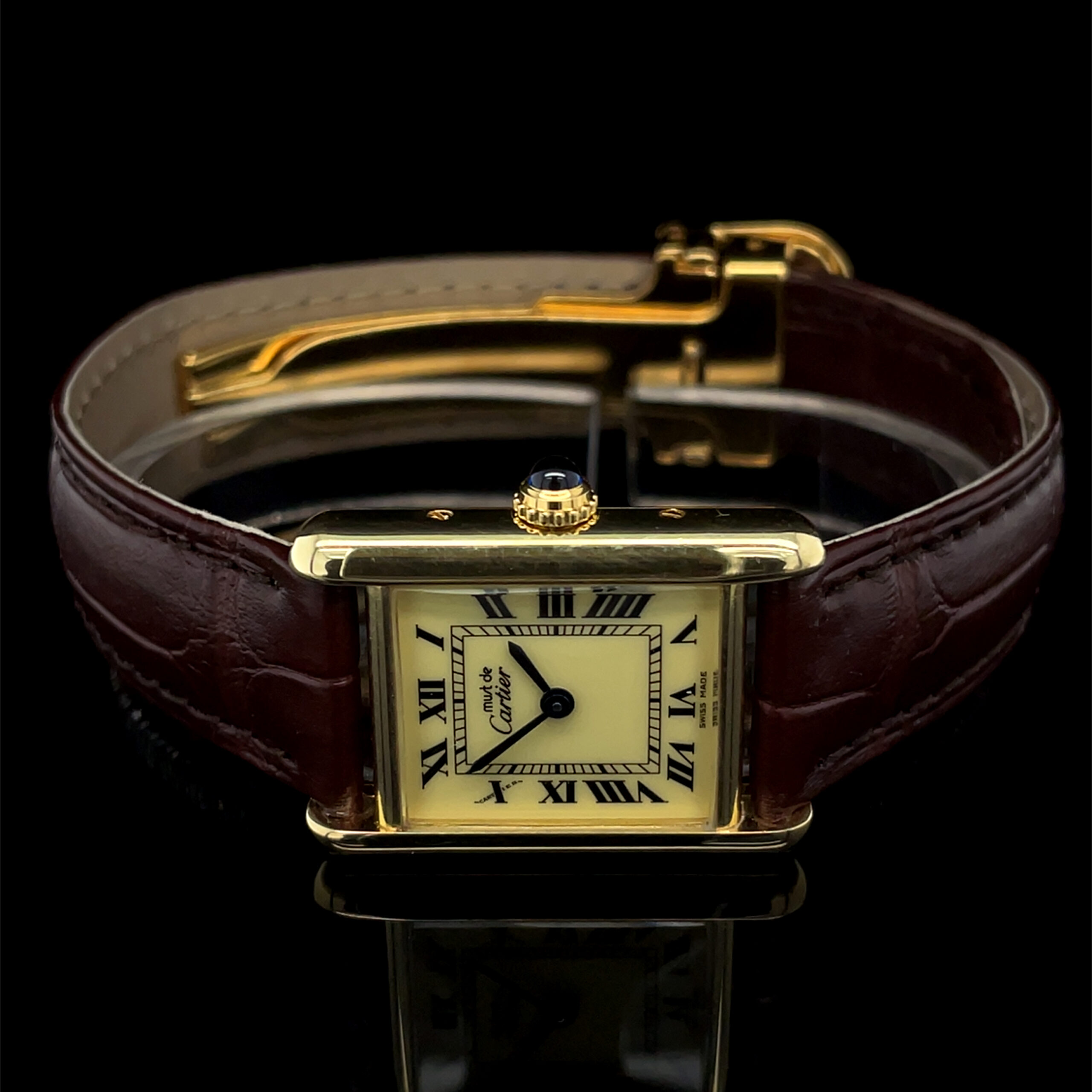 cartier tank vermeil sm