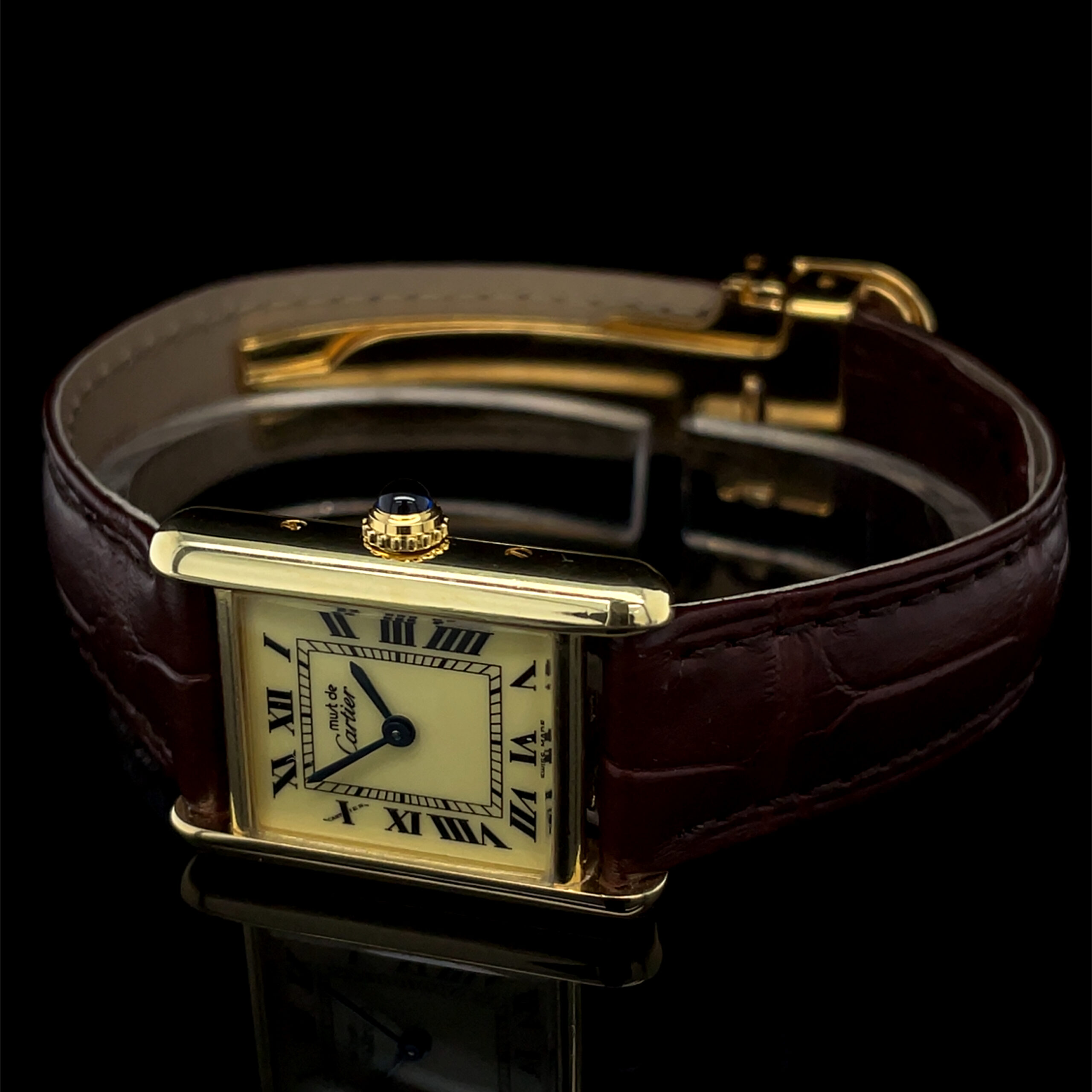 cartier tank vermeil sm