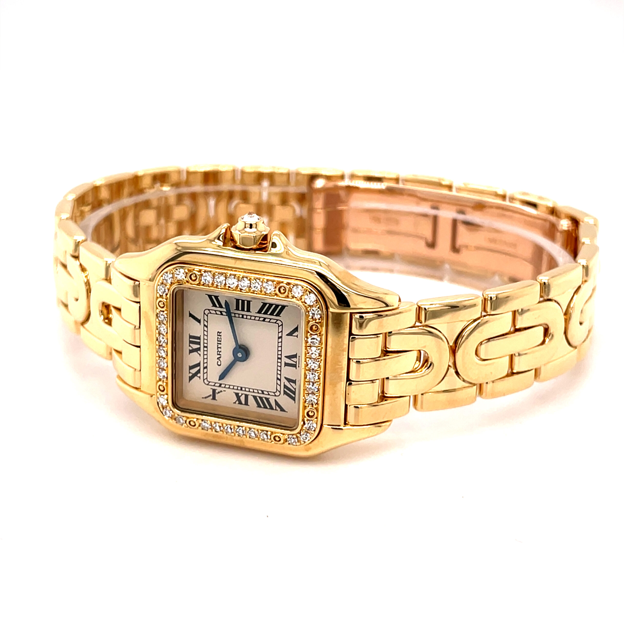 cartier panthere art deco 18k factory diamonds