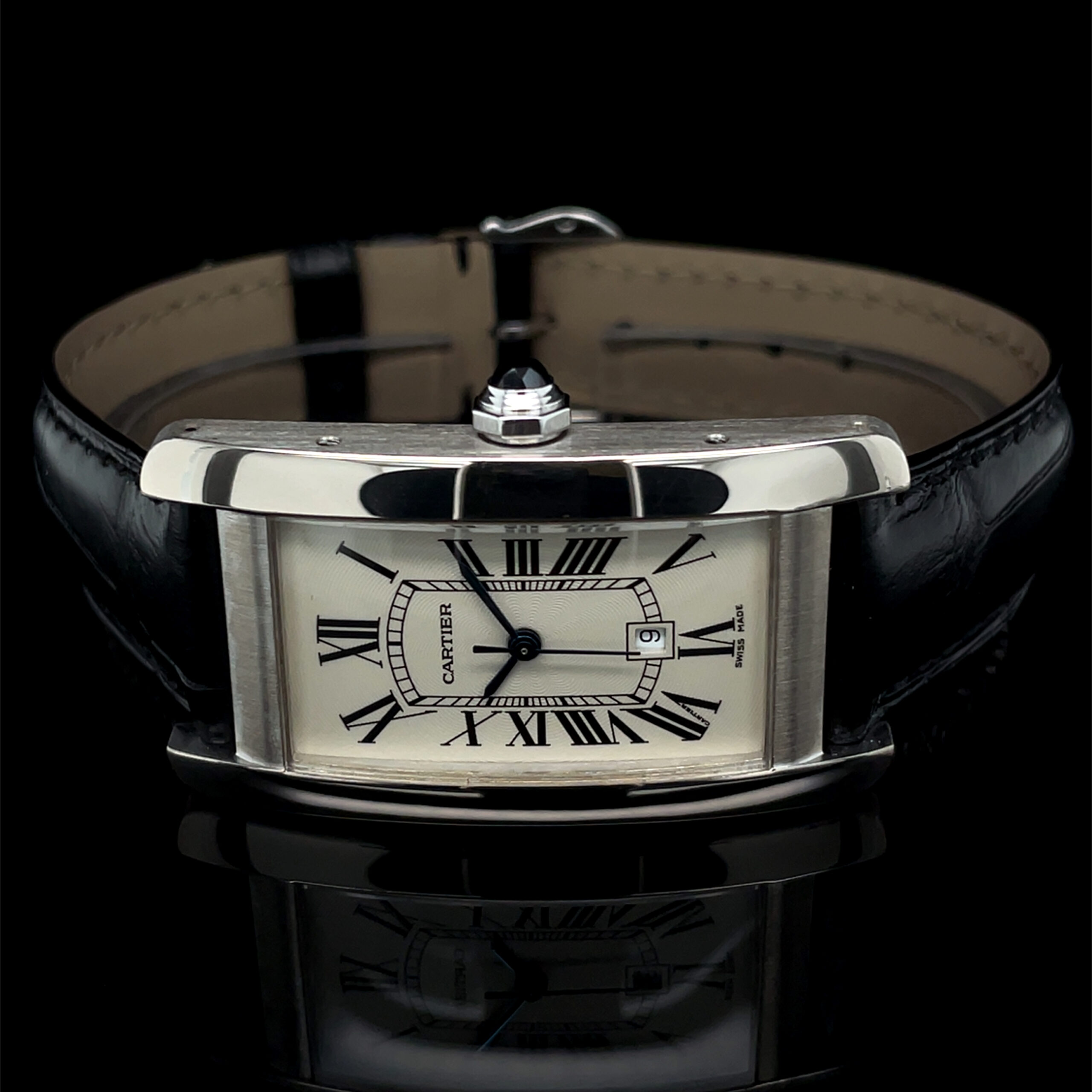 cartier tank américaine 18k medium