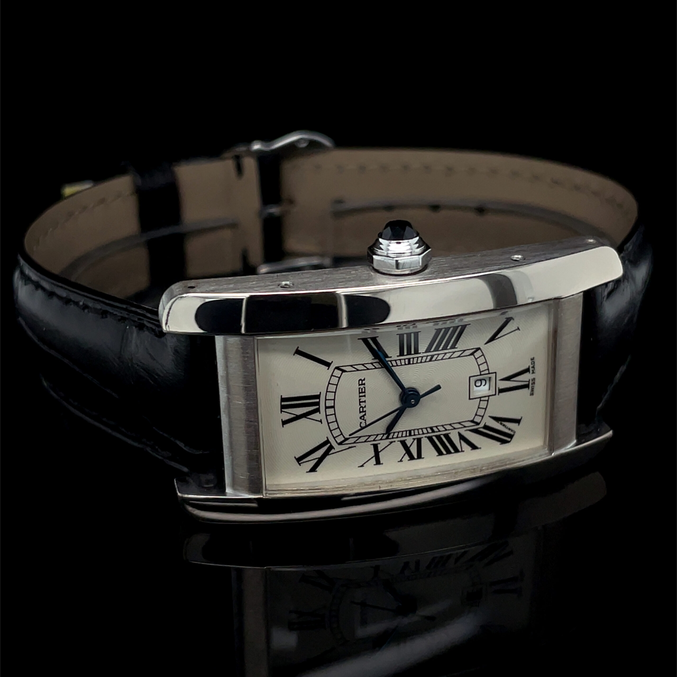 cartier tank américaine 18k medium